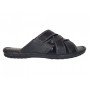 Papuci barbati din piele naturala de culoare neagra - GKR74N